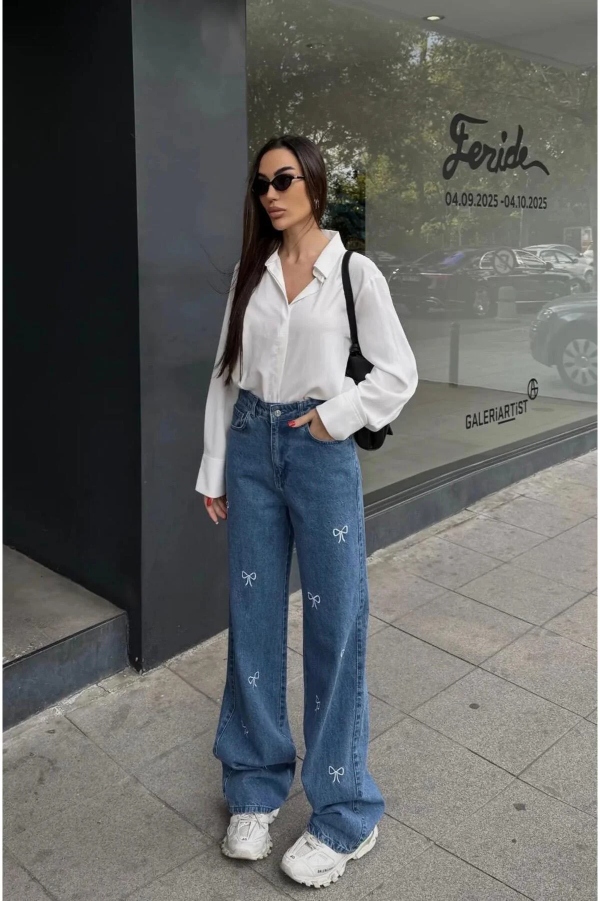 KURDELE NAKIŞLI BAGGY JEAN
