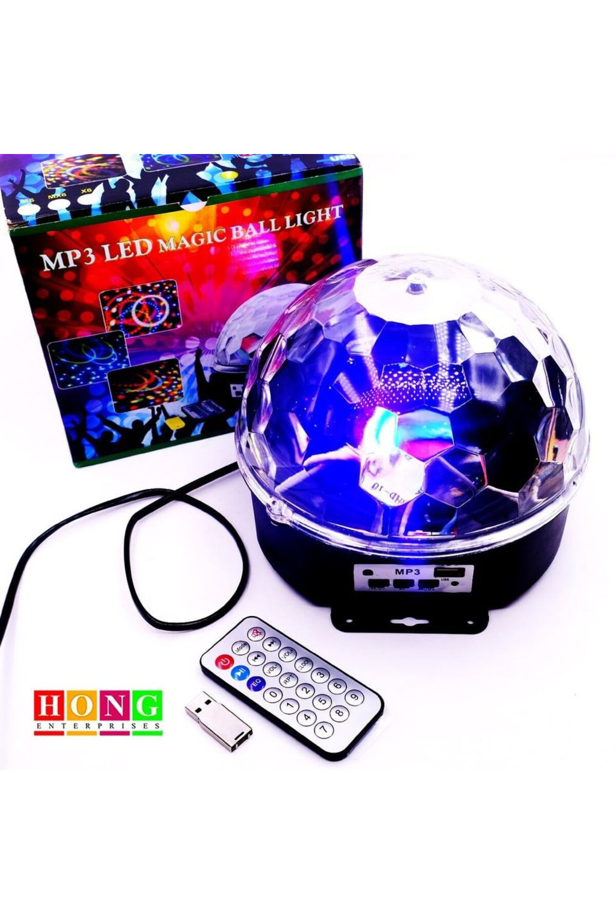Ok Aksesuar Küre Disko Topu Müzik Çalar Renkli Lazer İşikli Bluetooth Go50609