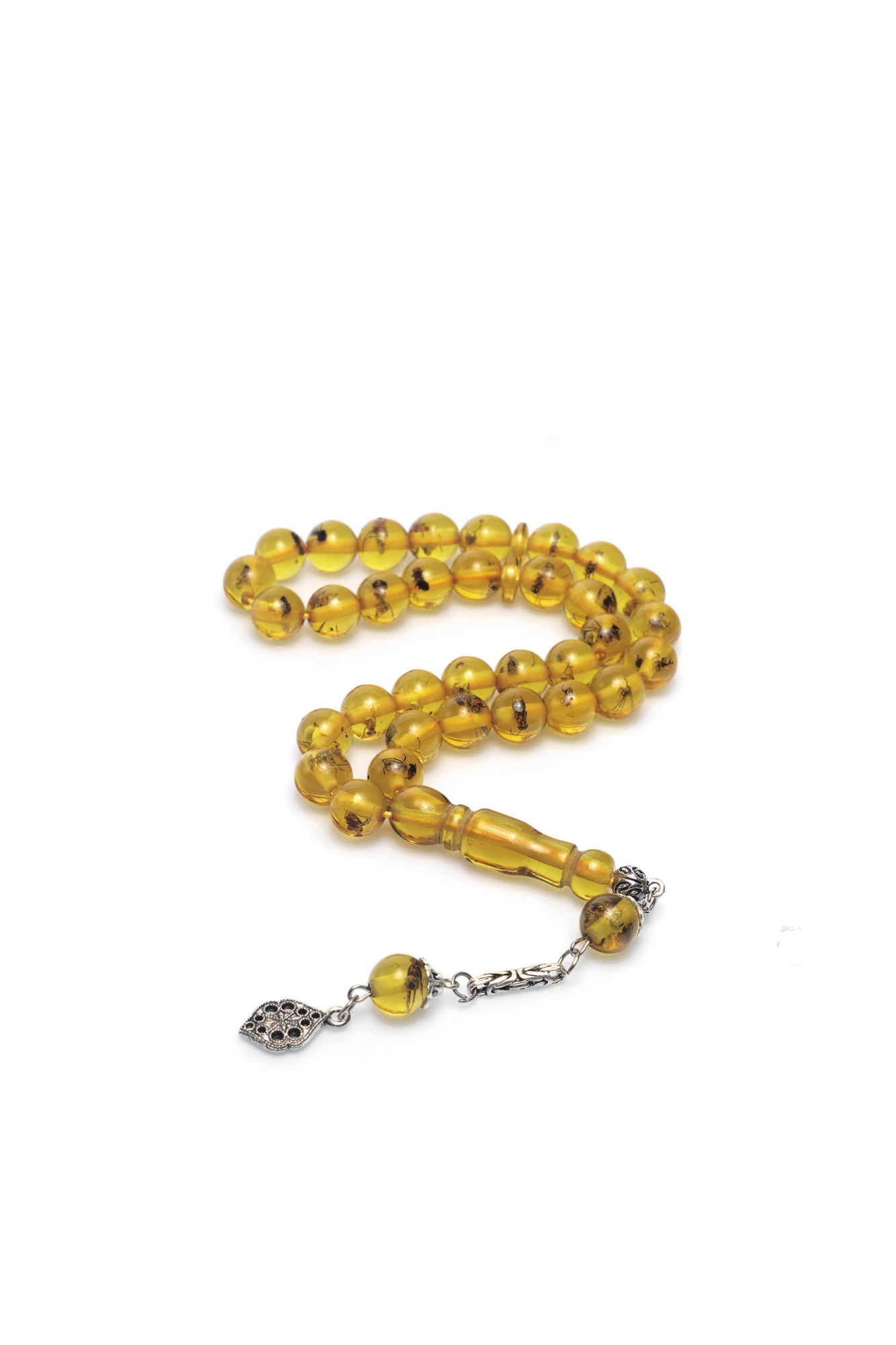 Küre Kesim Karınca Fosilli Püsküllü Toz Kehribar Tesbi