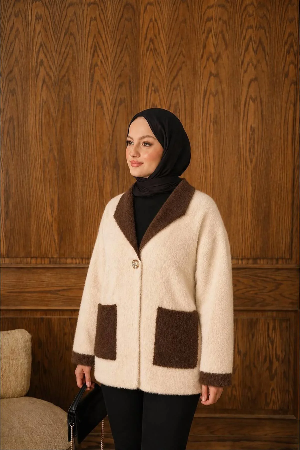 Kürk Mantolu Madonna Mont-Hırka 75 Cm
