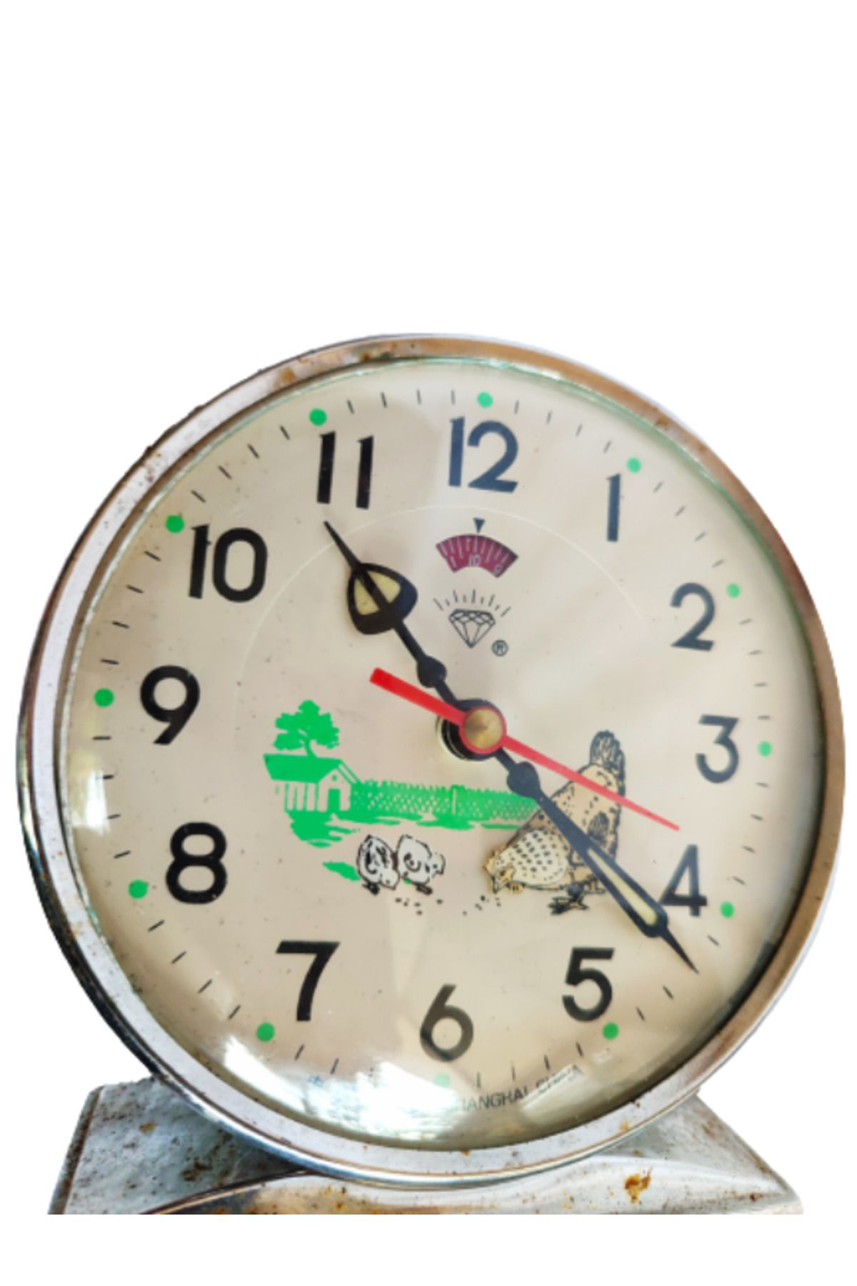 Shanghai Kurmali Antika Nostaljik Tavuklu Civcivli Masa Saati