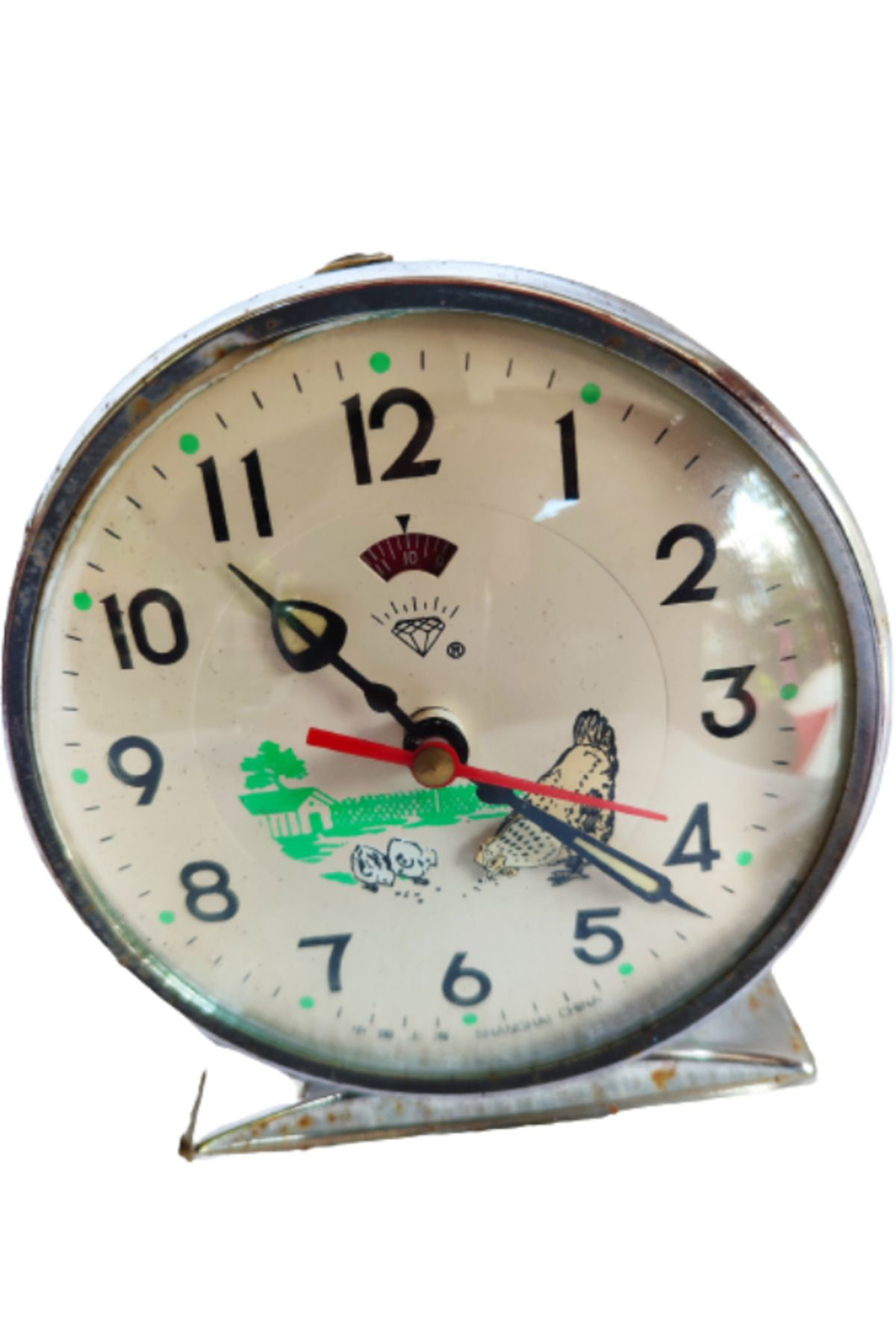 Shanghai Kurmali Antika Nostaljik Tavuklu Civcivli Masa Saati