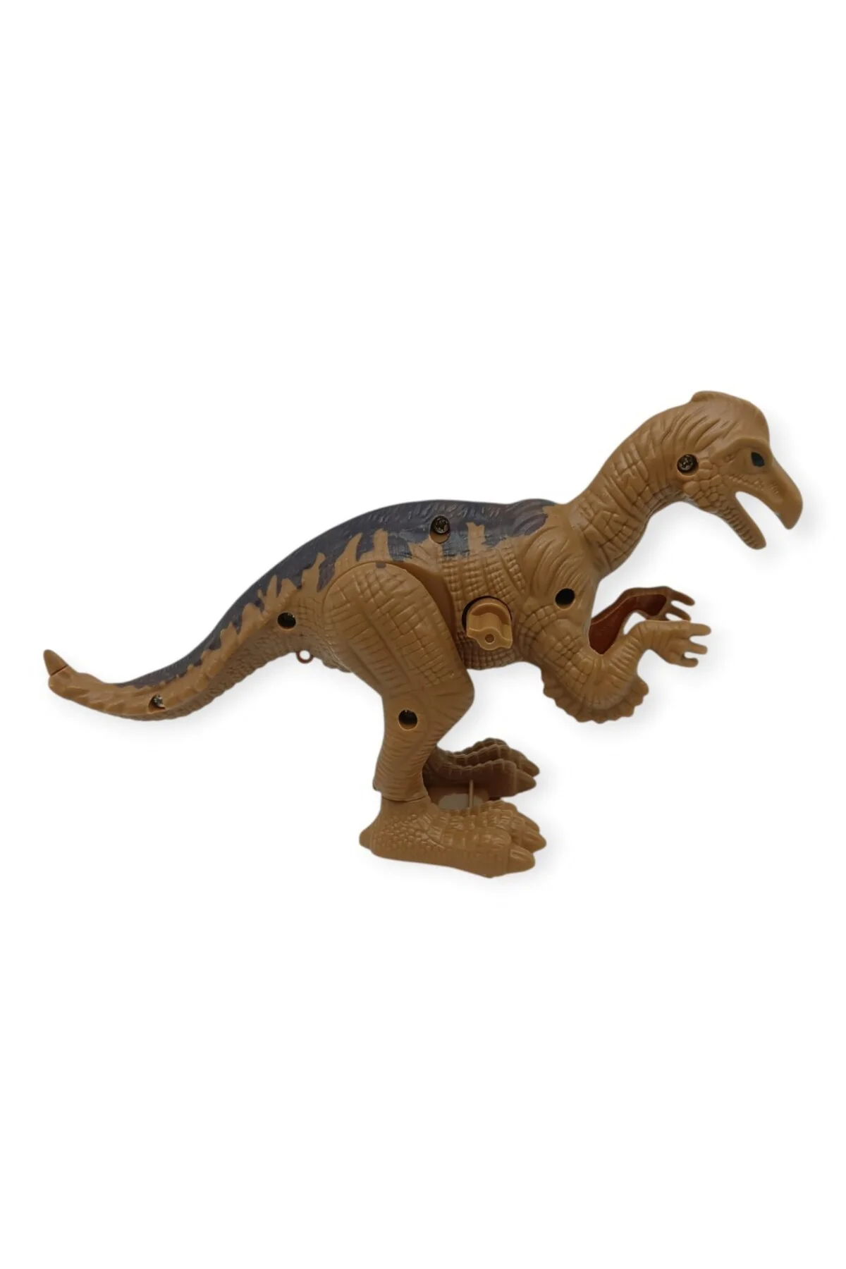 Kurmalı Dinazor Figürleri 20 cm - Anatosaurus - Kahverengi (Lisin