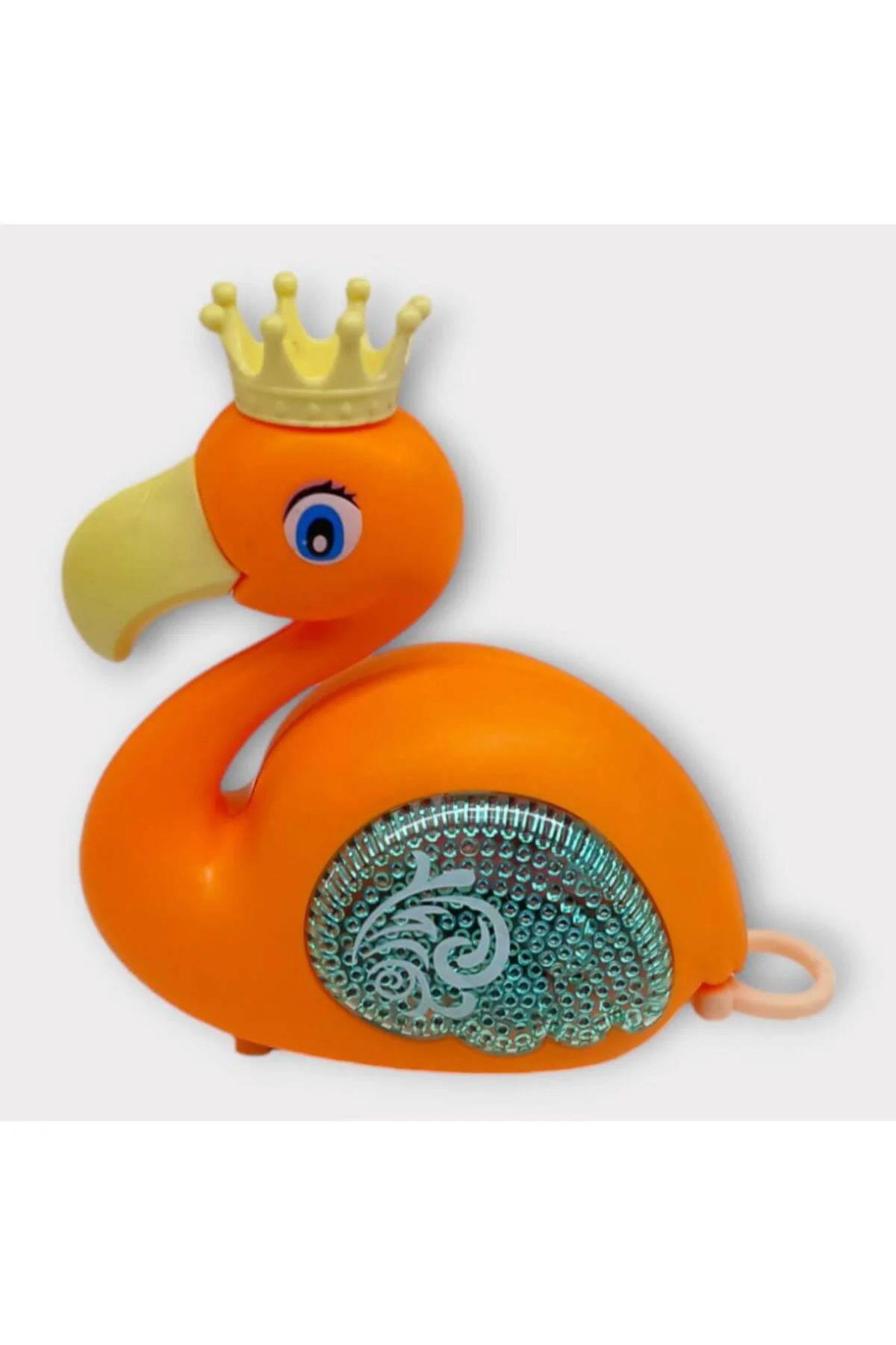 Kurmalı Işıklı Sevimli Flamingo - Turuncu (Lisinya)