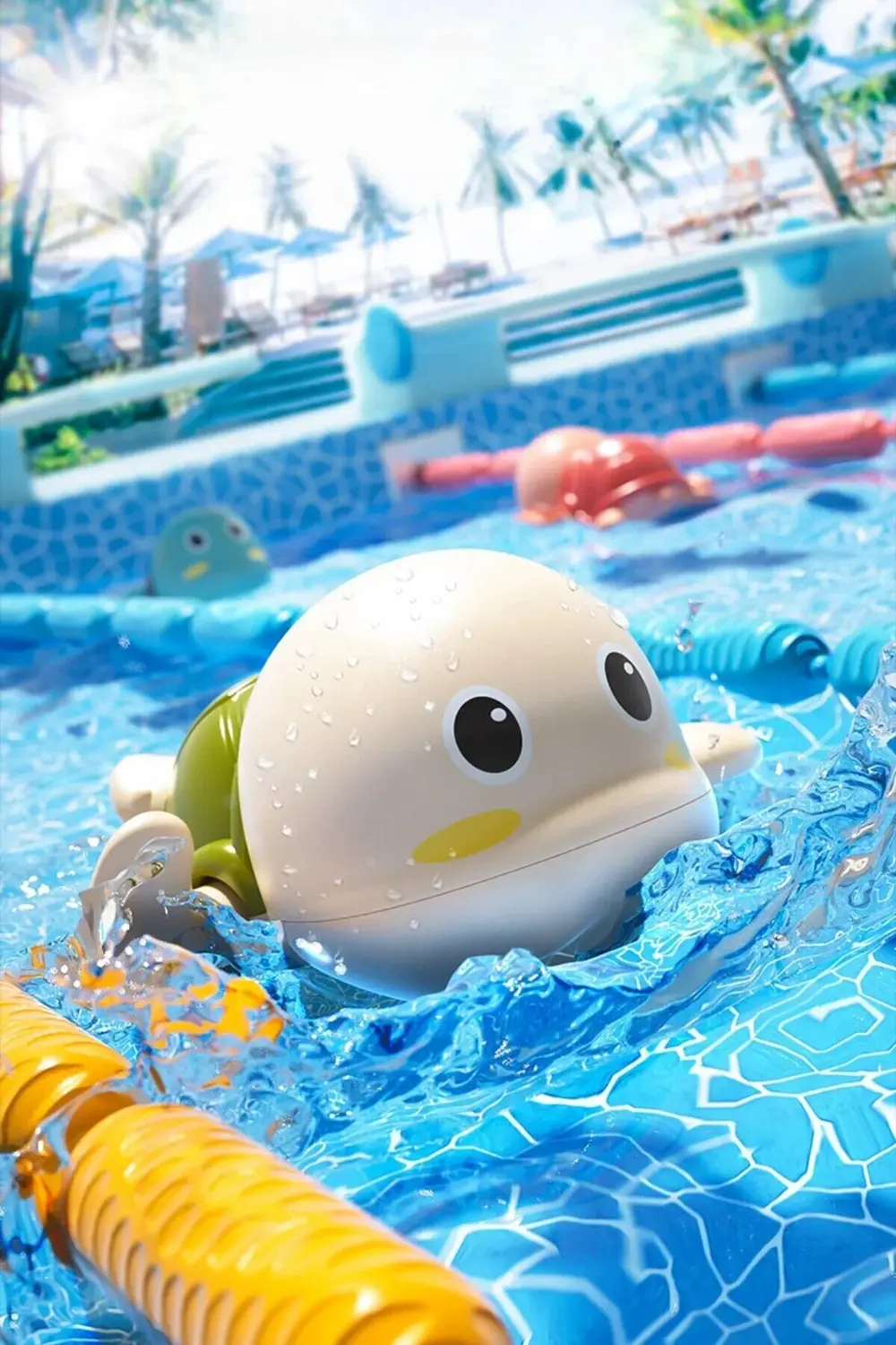 Kurmalı Kaplumbağa Bebek Banyo Oyuncağı – Suda Yüzen Sevimli Su O