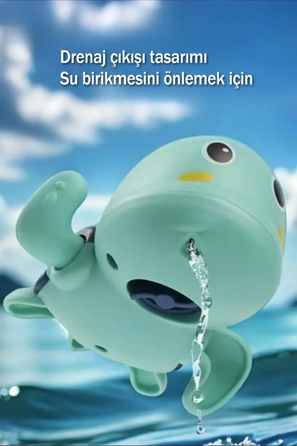 Kurmalı Kaplumbağa Bebek Banyo Oyuncağı – Suda Yüzen Sevimli Su O