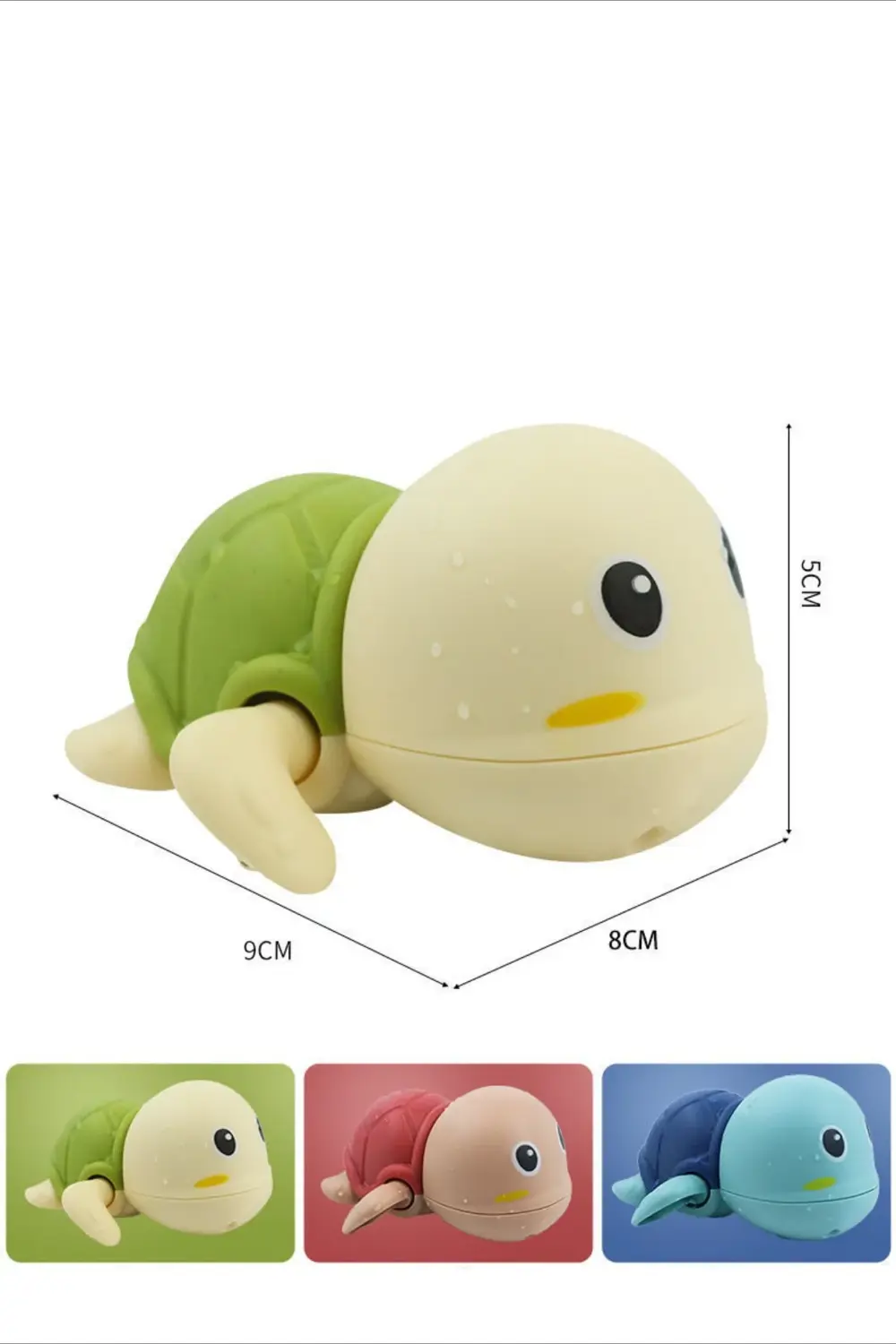 Kurmalı Kaplumbağa Bebek Banyo Oyuncağı – Suda Yüzen Sevimli Su O