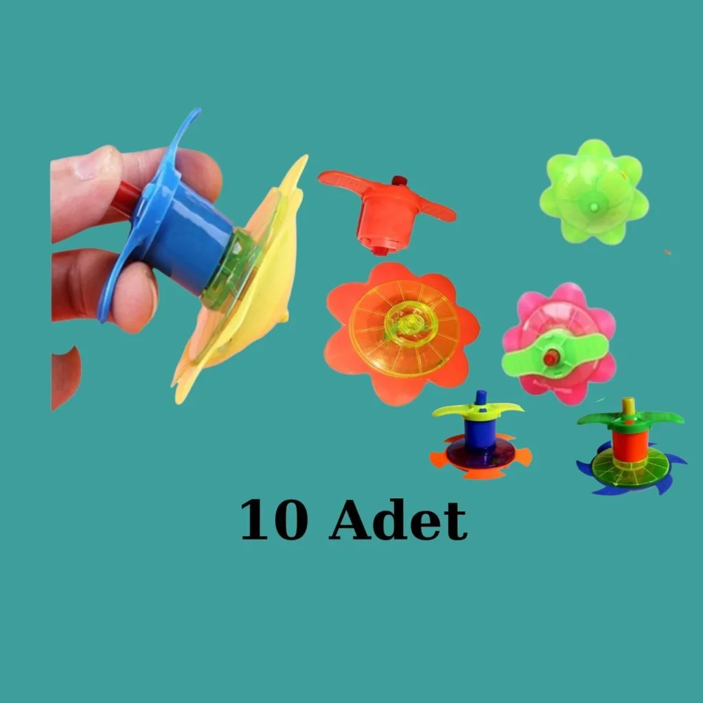 Kurmalı Topaç Çiçek Model (10 Adet)