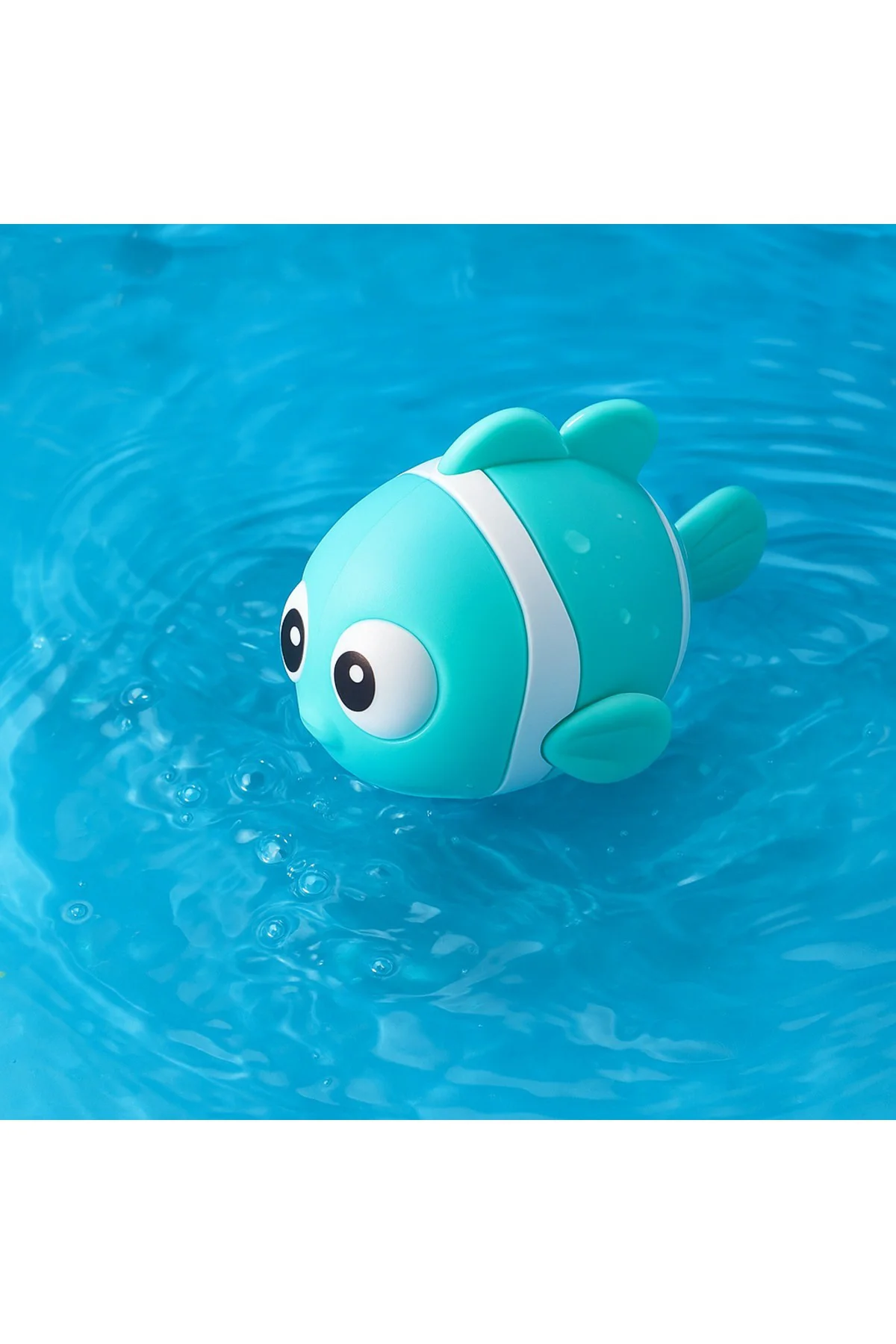 Kurmalı Yüzen Balık Banyo Oyuncağı | Su İçinde Hareket Eden Bebek