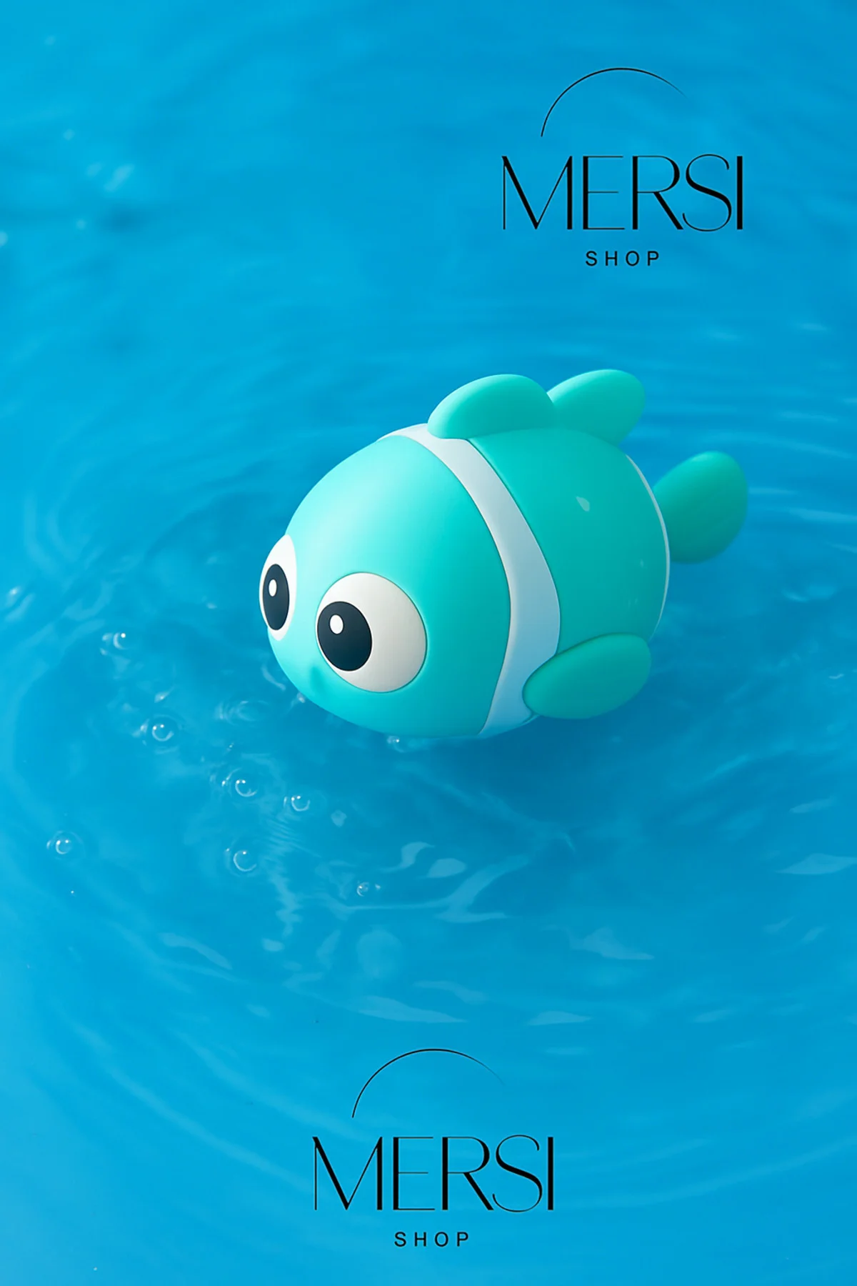 Kurmalı Yüzen Balık Banyo Oyuncağı | Su İçinde Hareket Eden Bebek