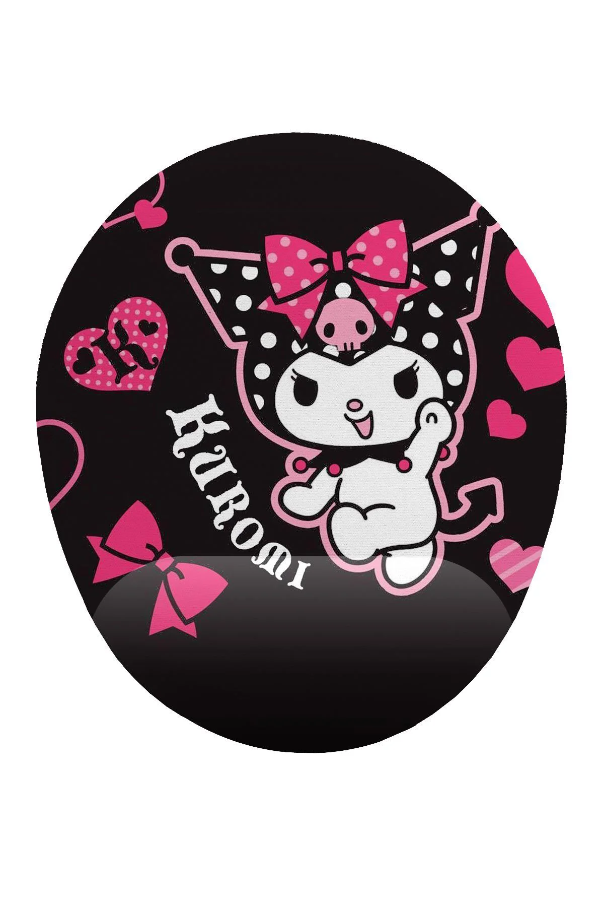 Kuromi Anime Bilek Destekli Mouse Pad Ergonomik Kaymaz Taban Mous