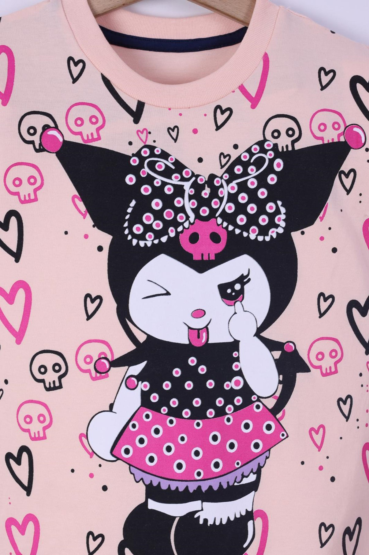 Kuromi Baskılı Kız Çocuk Şortlu Takım 3/6 yaş