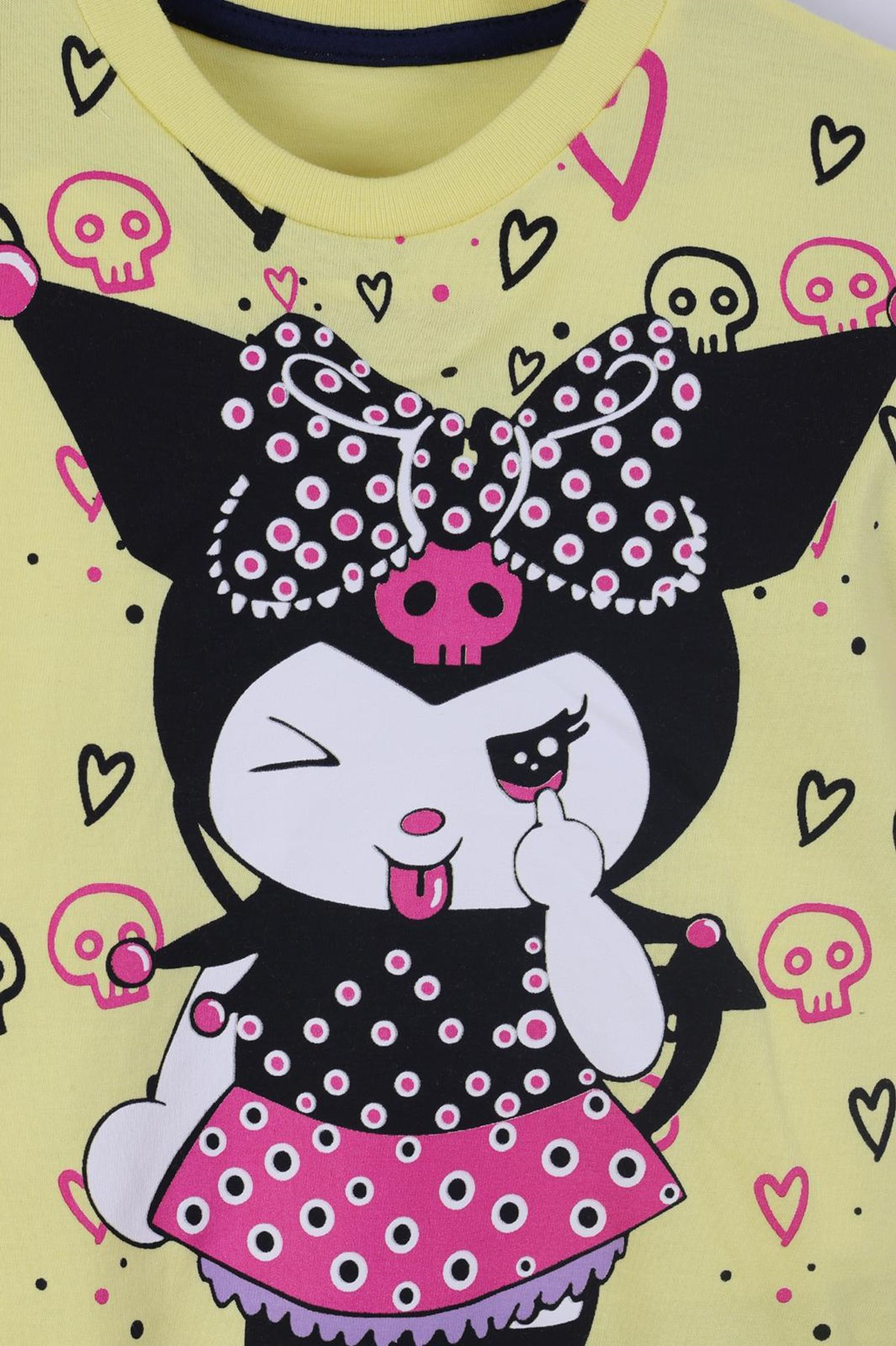 Kuromi Baskılı Kız Çocuk Şortlu Takım 3/6 yaş