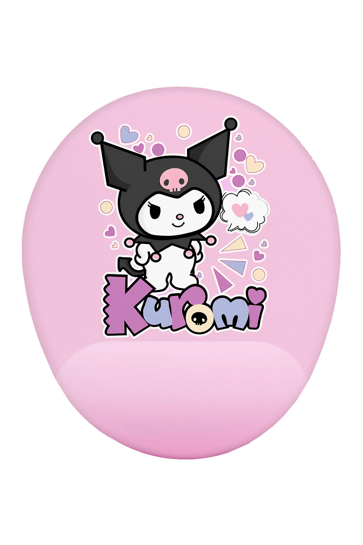 Kuromi Bilek Destekli Mouse Pad Ergonomik Kaymaz Taban Mousepad F