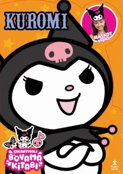 Kuromi - Çıkartmalı Boyama Kitabı - Maskot Şapka Kuromi - Çıkartmalı Boyama Kitabı - Maskot Şapka