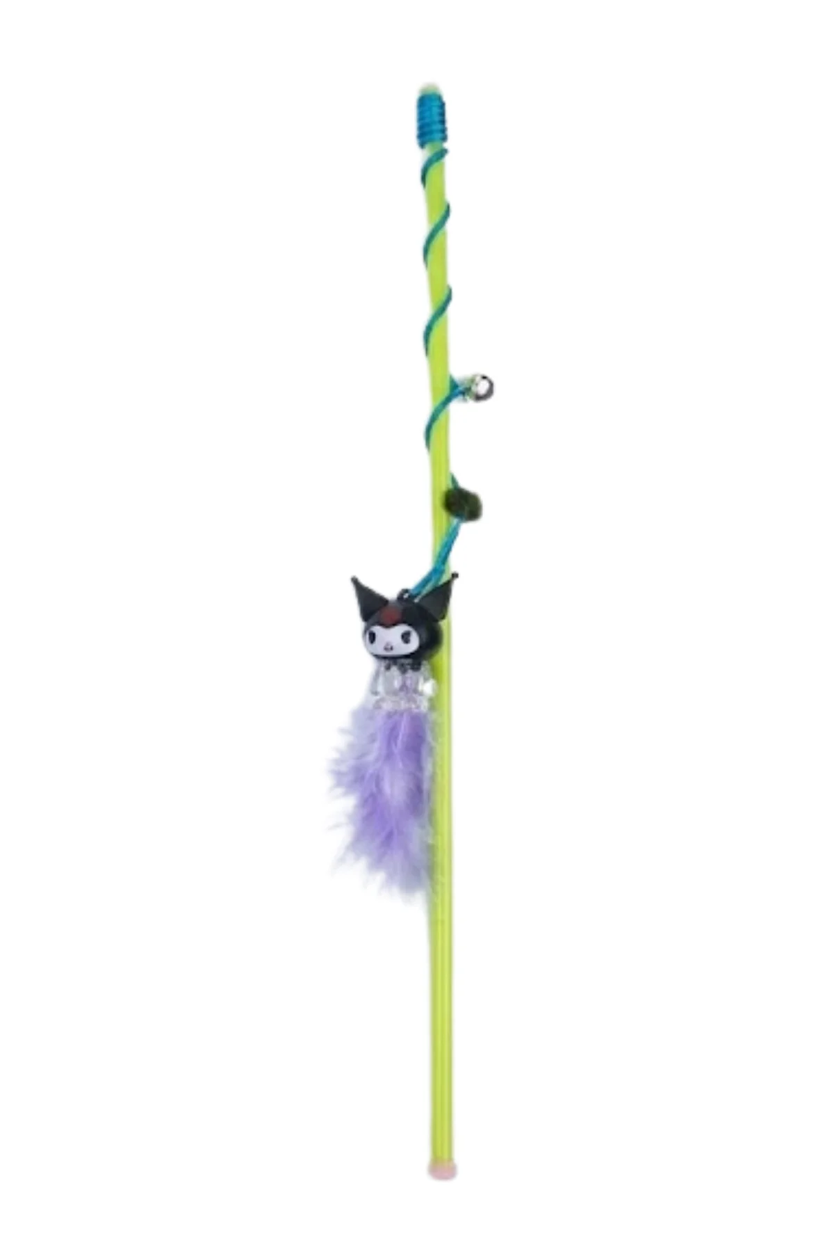 Kuromi Figürlü Kedi Oltası Yeşil