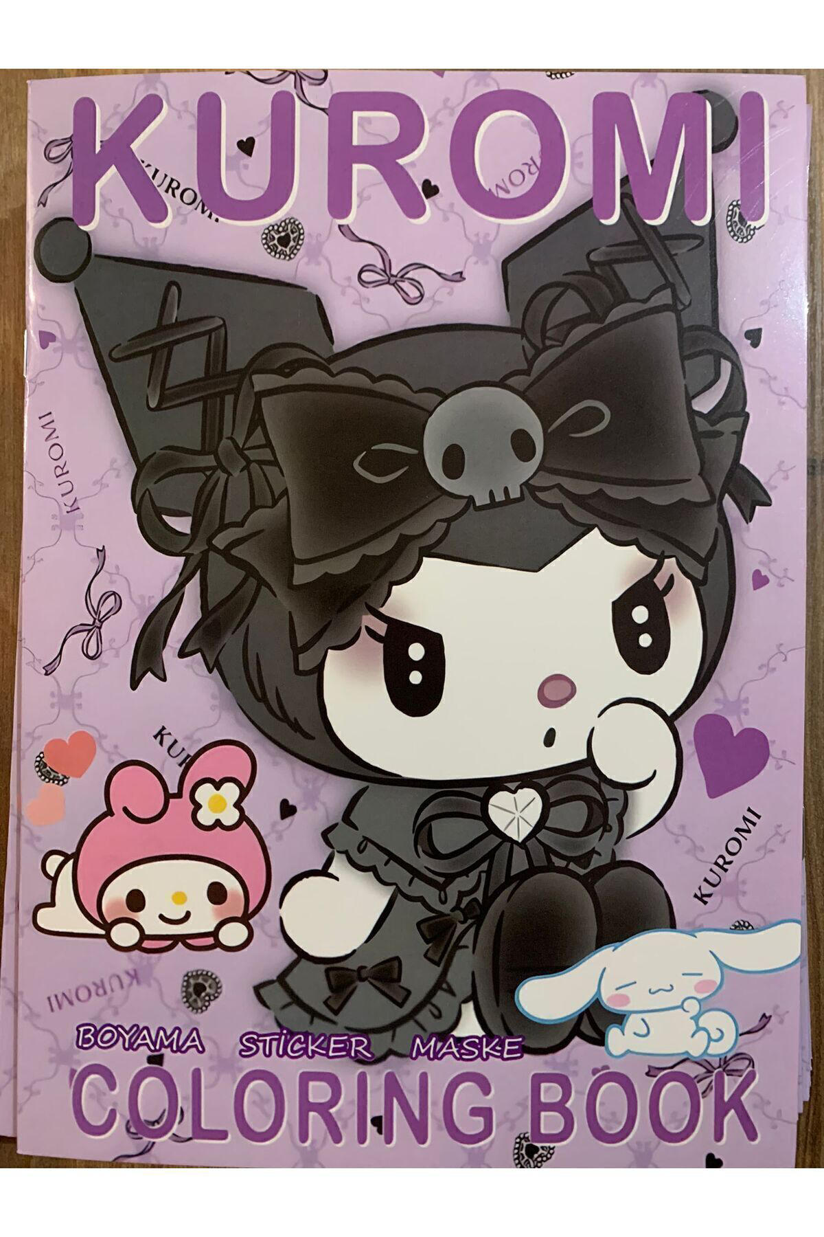  kuromi frozen toca boca boyama kitabı seti (boyama, sticker, ark