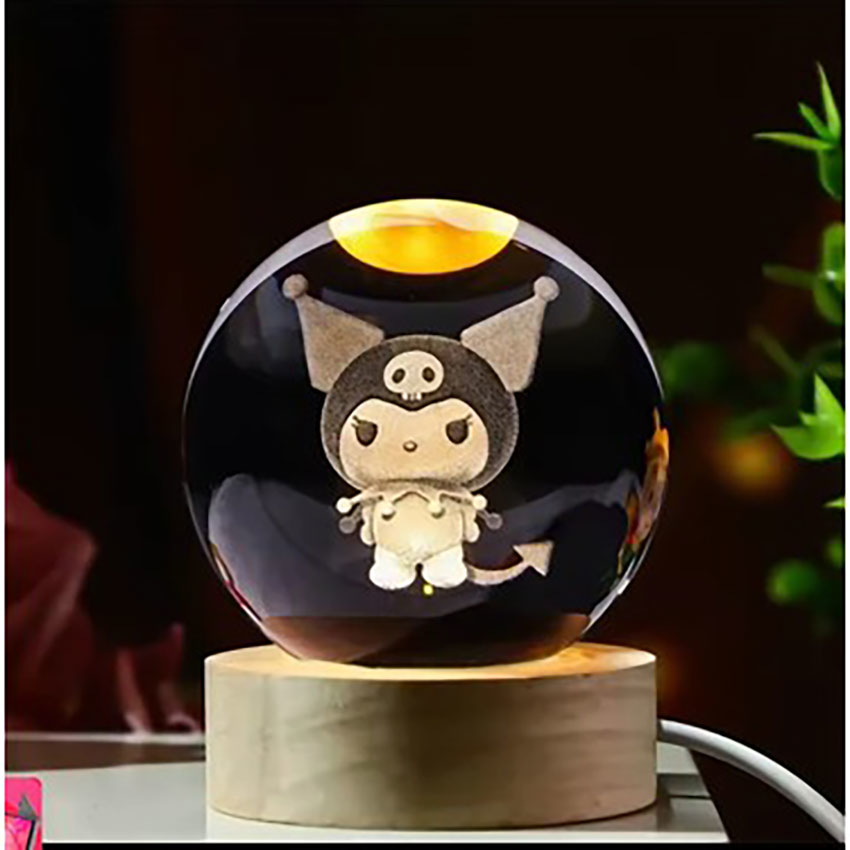 Kuromi Işıklı Cam Küre Cap 6 Cm Kod 63 Kuromi Işıklı Cam Küre Cap 6 Cm Kod 63