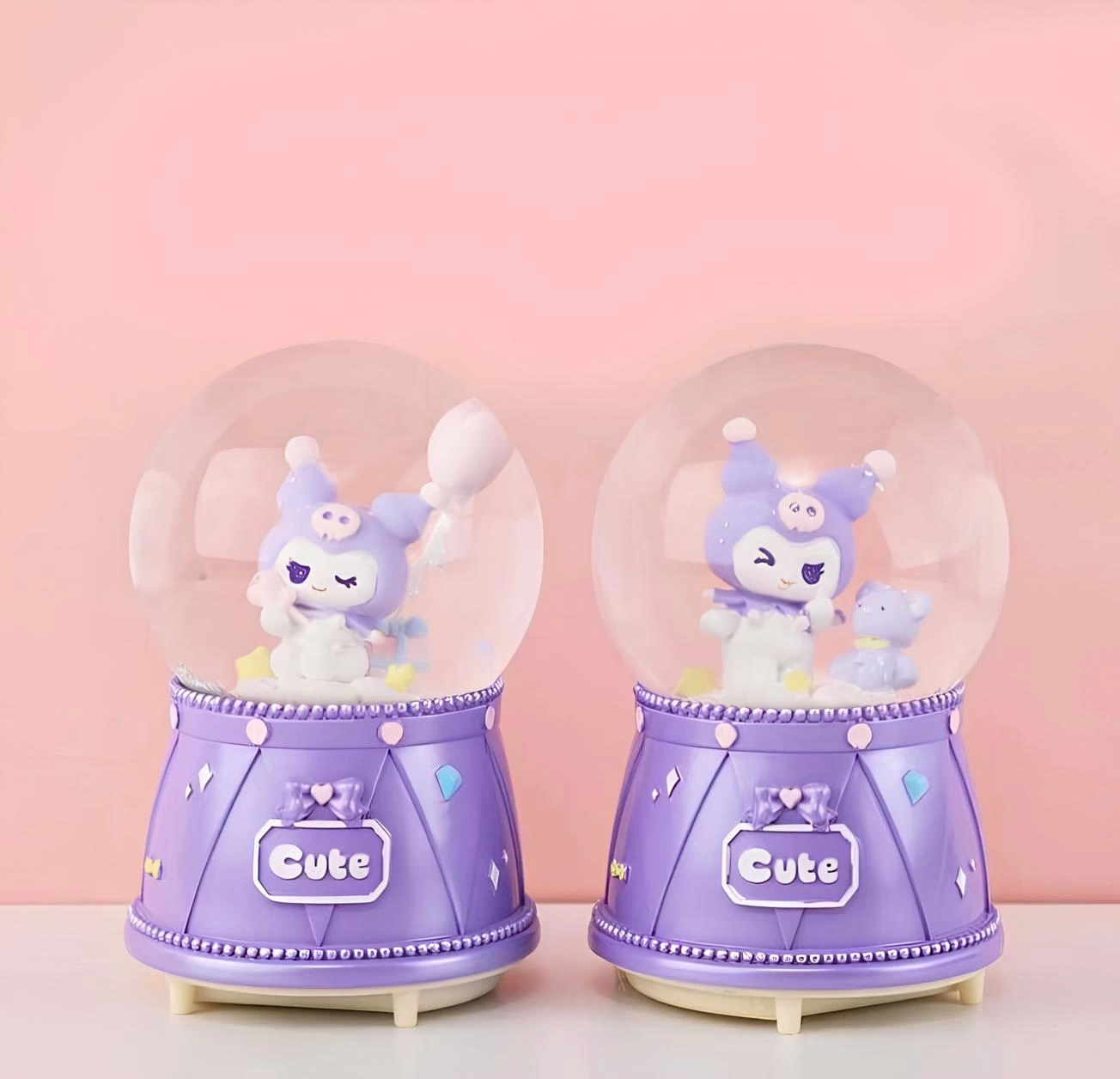 Just Cheap Store Kuromi İşikli Müzikli Kar Küresi Orta Boy Alk3118