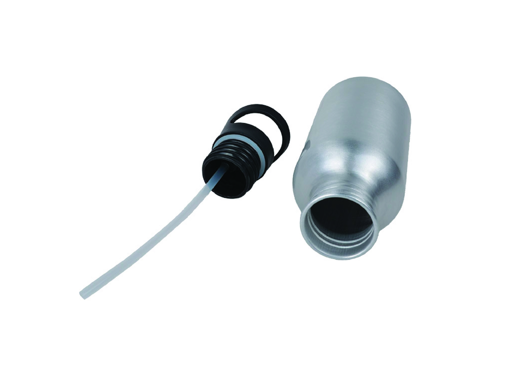 Kuromiii Baskılı Pipetli Kancalı Metal Suluk 600ml. BEYAZ