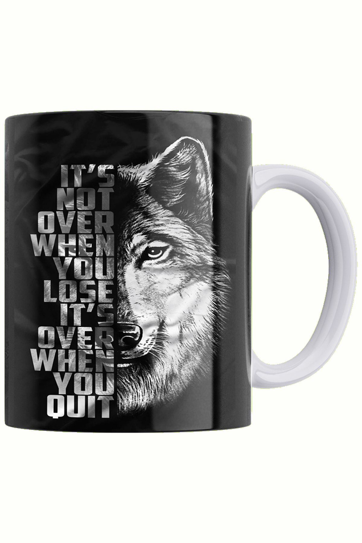 Remonz Kurt Çift Taraflı Baskılı Porselen Kupa