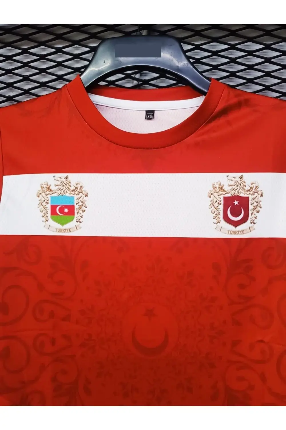 Kurt Motifli Türkiye-Azerbaycan Forması TEK ÜST K0173 (Tek Kelime