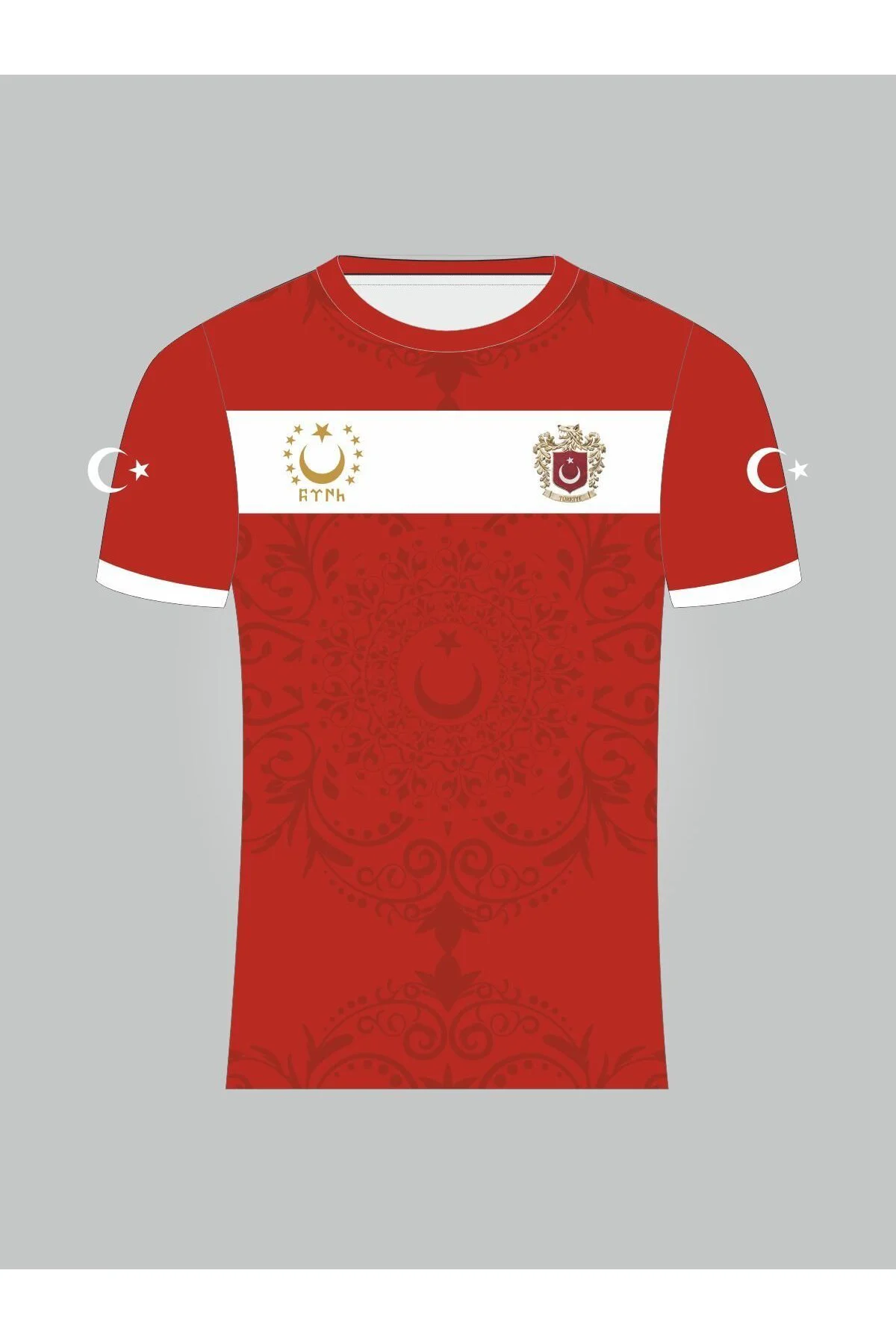 Kurt Motifli Yeni Nesil Türkiye Forması TEK ÜST  K0172 (Tek Kelim