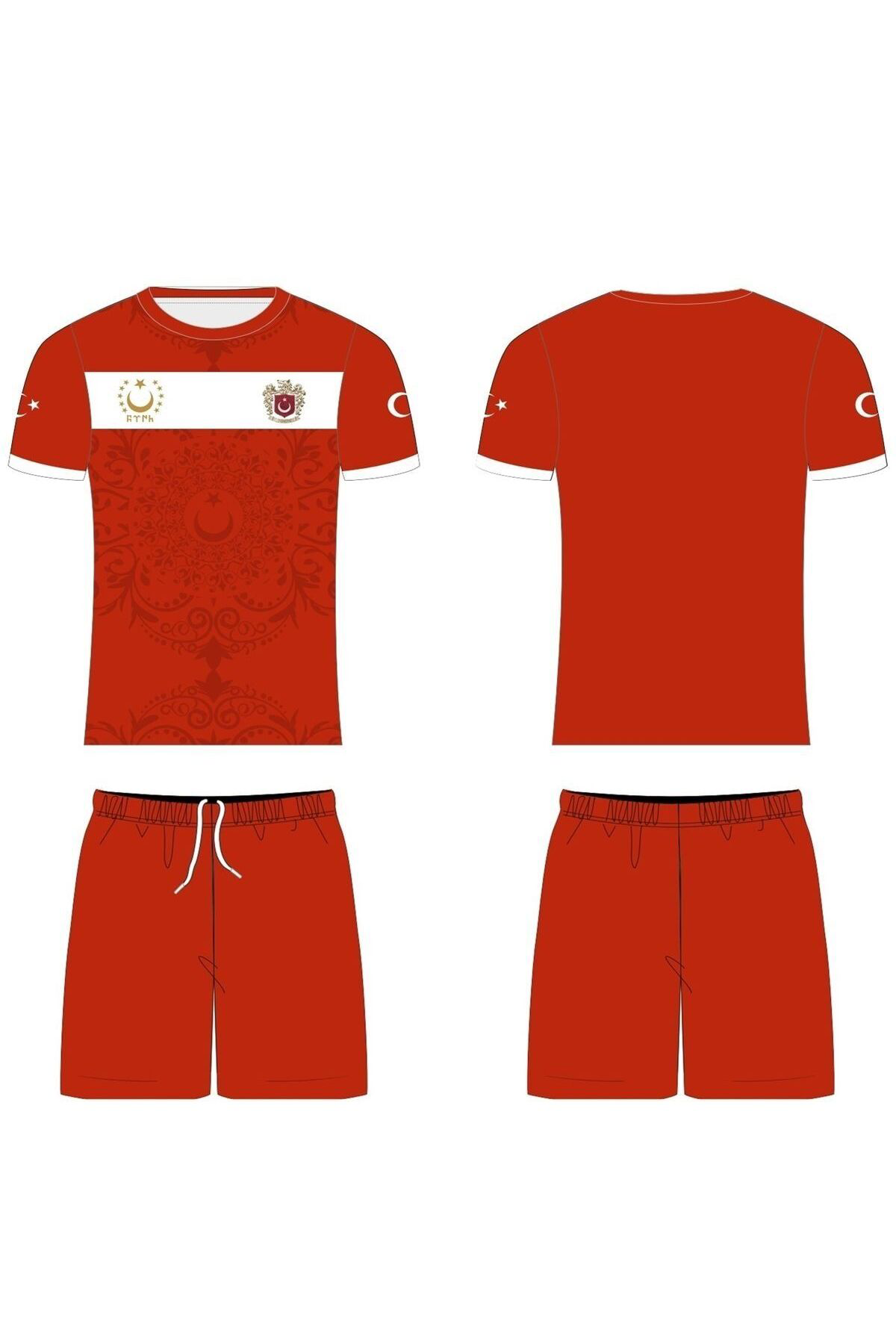 Sportech Kurt Motifli Yeni Nesil Türkiye Forma Takımı K0168 (Tek Kelime İs