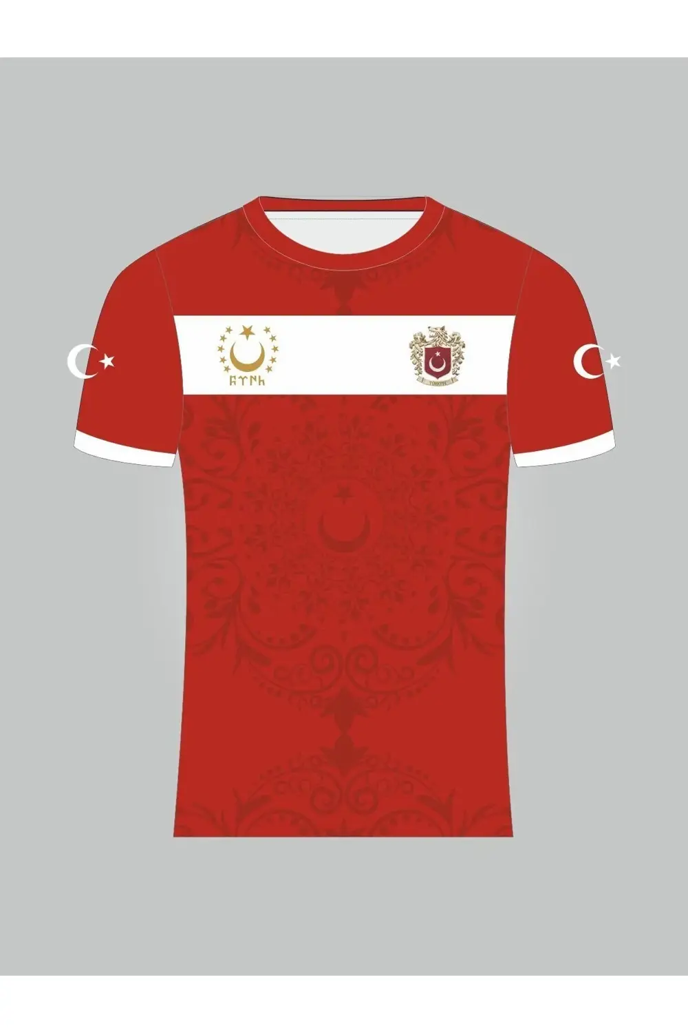 Kurt Motifli Yeni Nesil Türkiye Forması TEK ÜST  K0172 (Tek Kelim