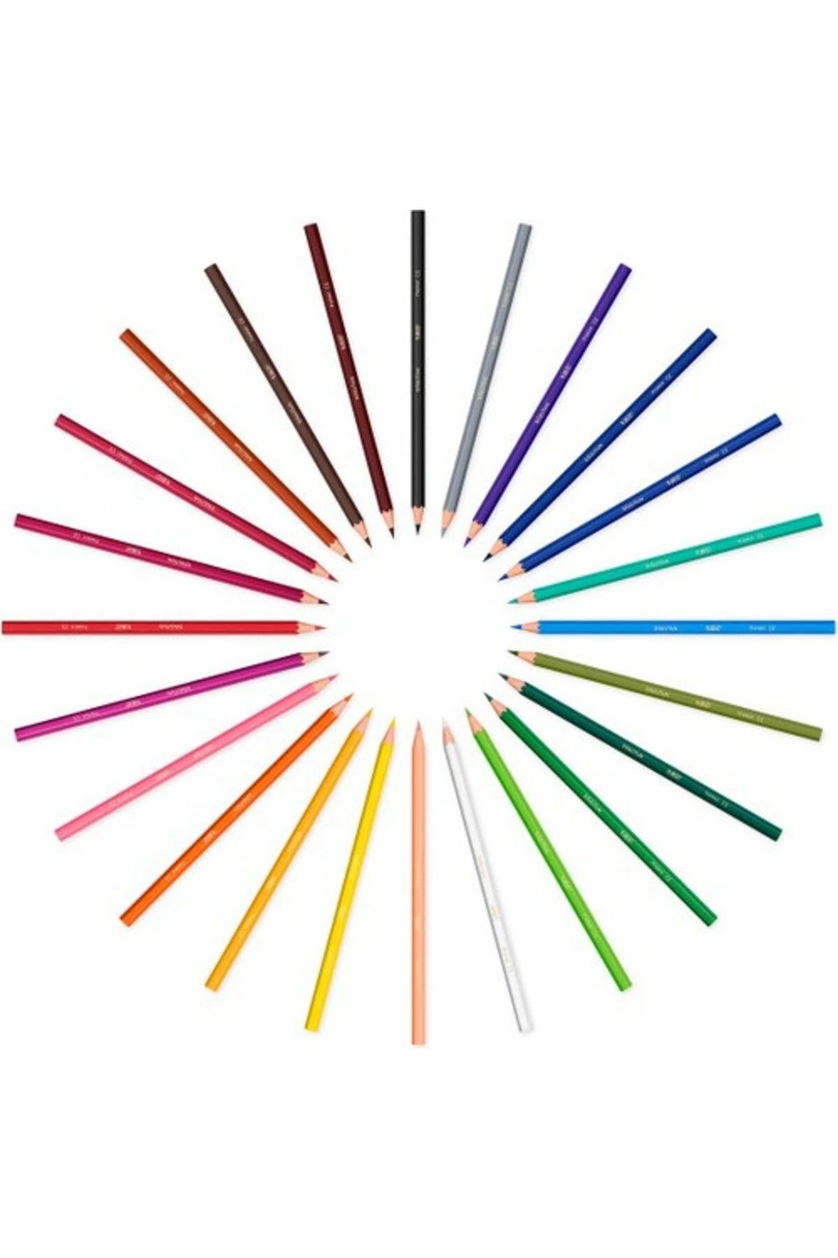 Bic Kuru Boya Kalemi Unisex Çocuk Kids Evolution 24 Renk