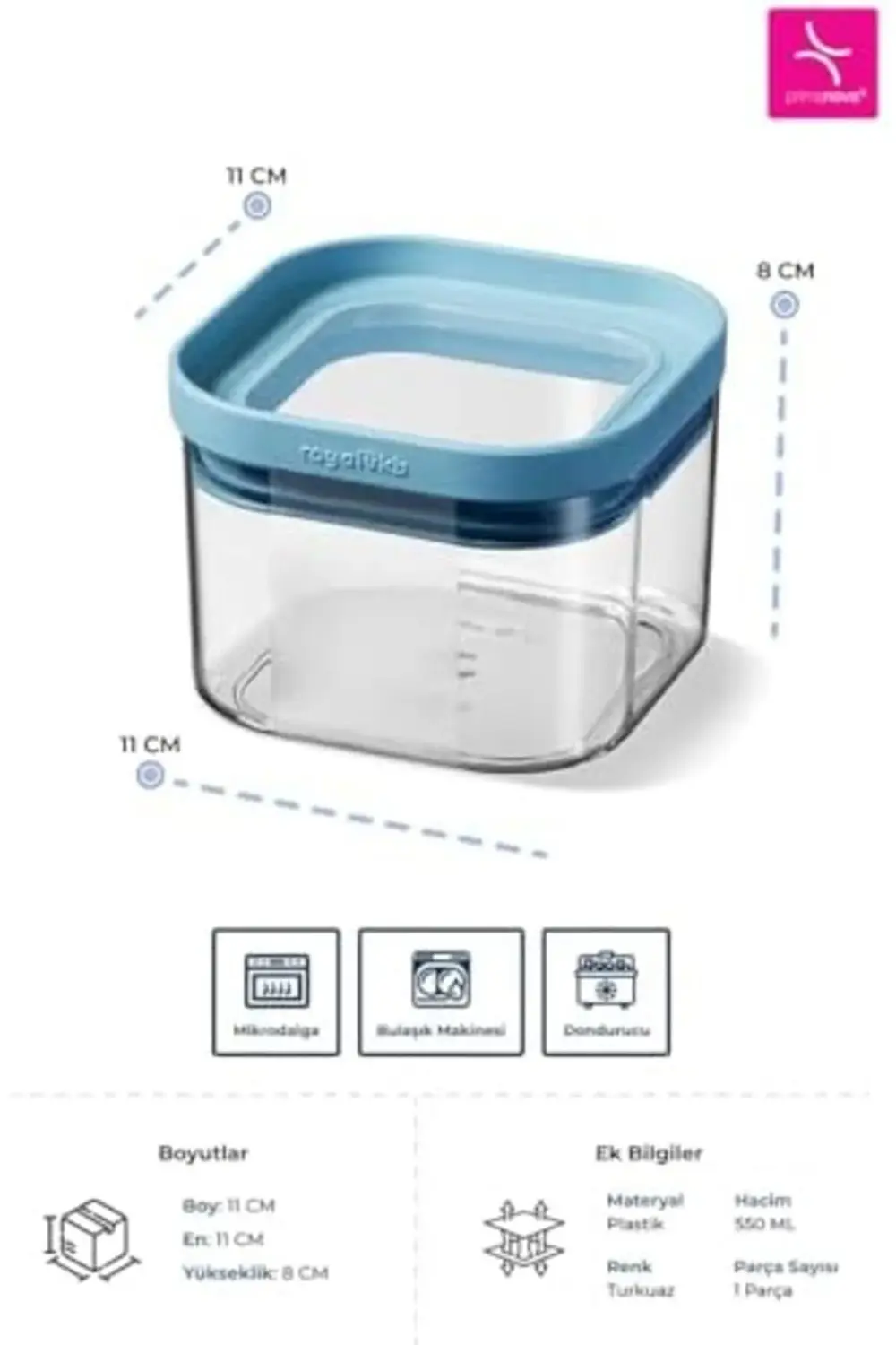 KURU GIDA SAKLAMA KABI 550 ML 1175713