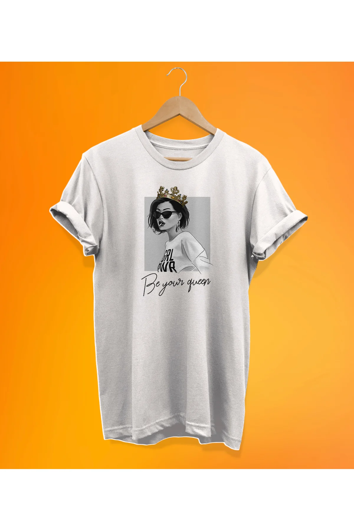 Kuru Kafa Baskılı Siyah, %100 Pamuk Basic (Normal Beden) T-Shirt