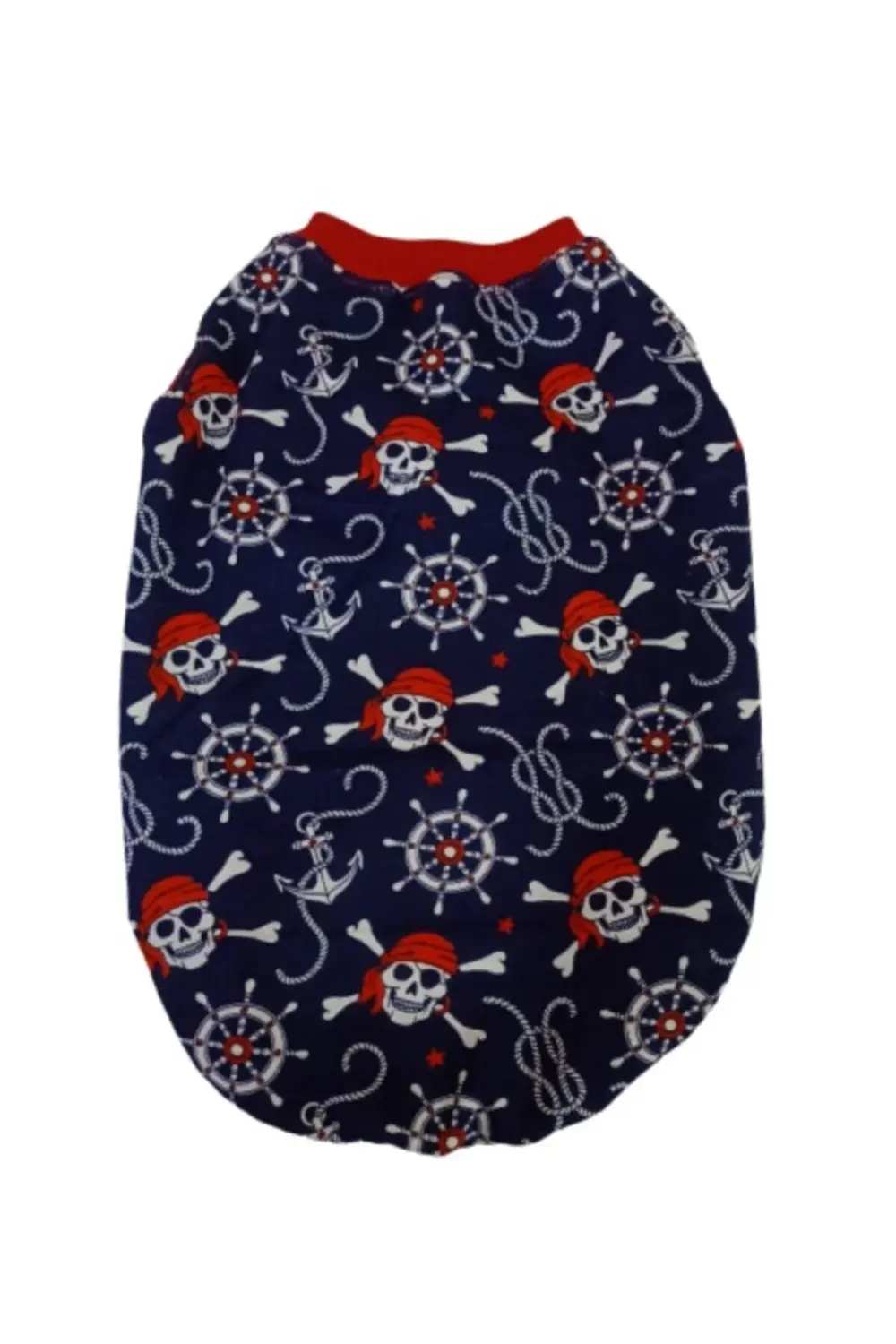 Kuru Kafa Desenli İskelet Denizci Temalı Kedi Köpek Kıyafeti Elbi