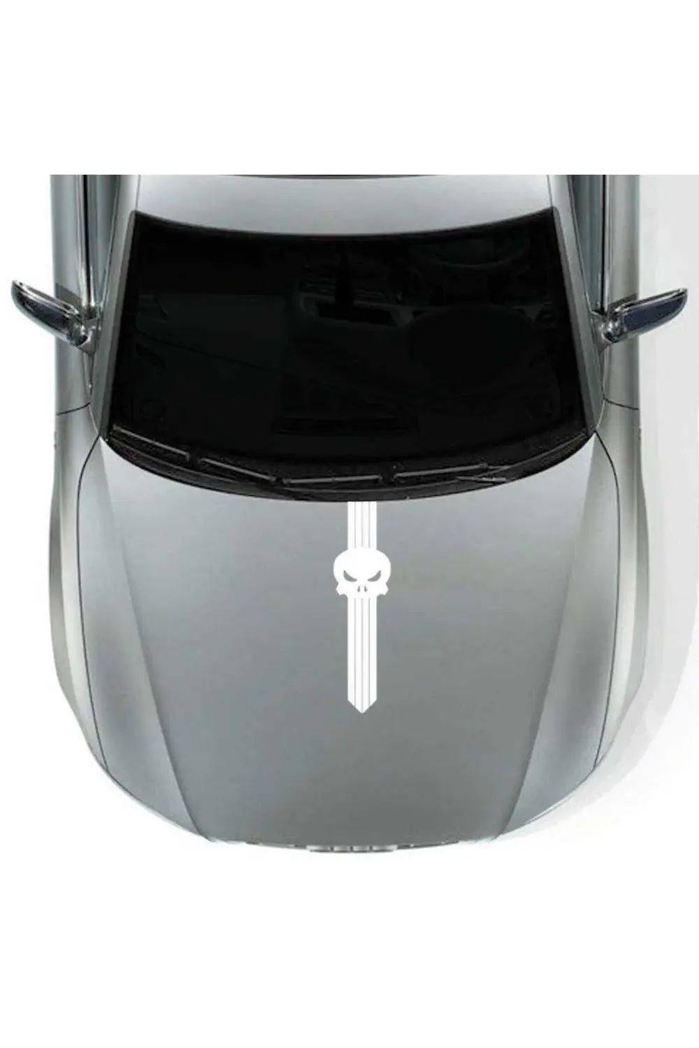 Kuru Kafa Sport Kaput Şerit Oto Sticker, Etiket, Araba, Aksesuar,