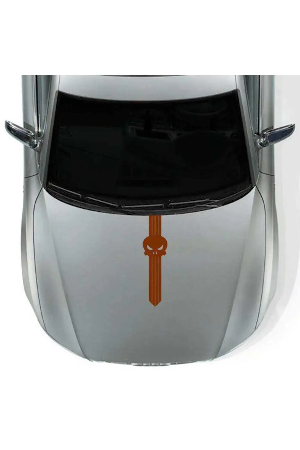 Kuru Kafa Sport Kaput Şerit Oto Sticker, Etiket, Araba, Aksesuar,