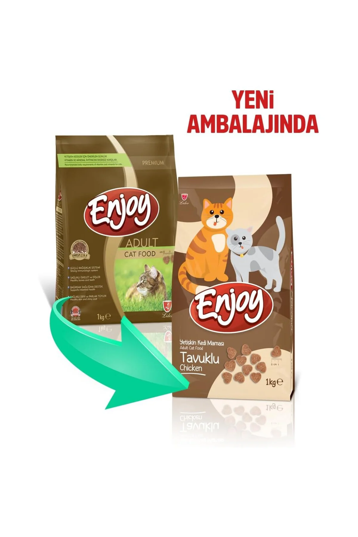 Kuru Kedi Maması, Tavuklu, Yetişkin, Keten Tohumu ile Omega 3 & 6 Katkısı, 1 Kg Kuru Kedi Maması, Tavuklu, Yetişkin, Keten Tohumu ile Omega 3 & 6 Katkısı, 1 Kg