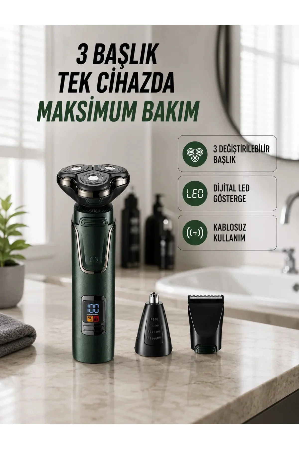 Kuru Kullanıma Uygun Erkek Tıraş Makinesi Kuru Kullanıma Uygun Erkek Tıraş Makinesi