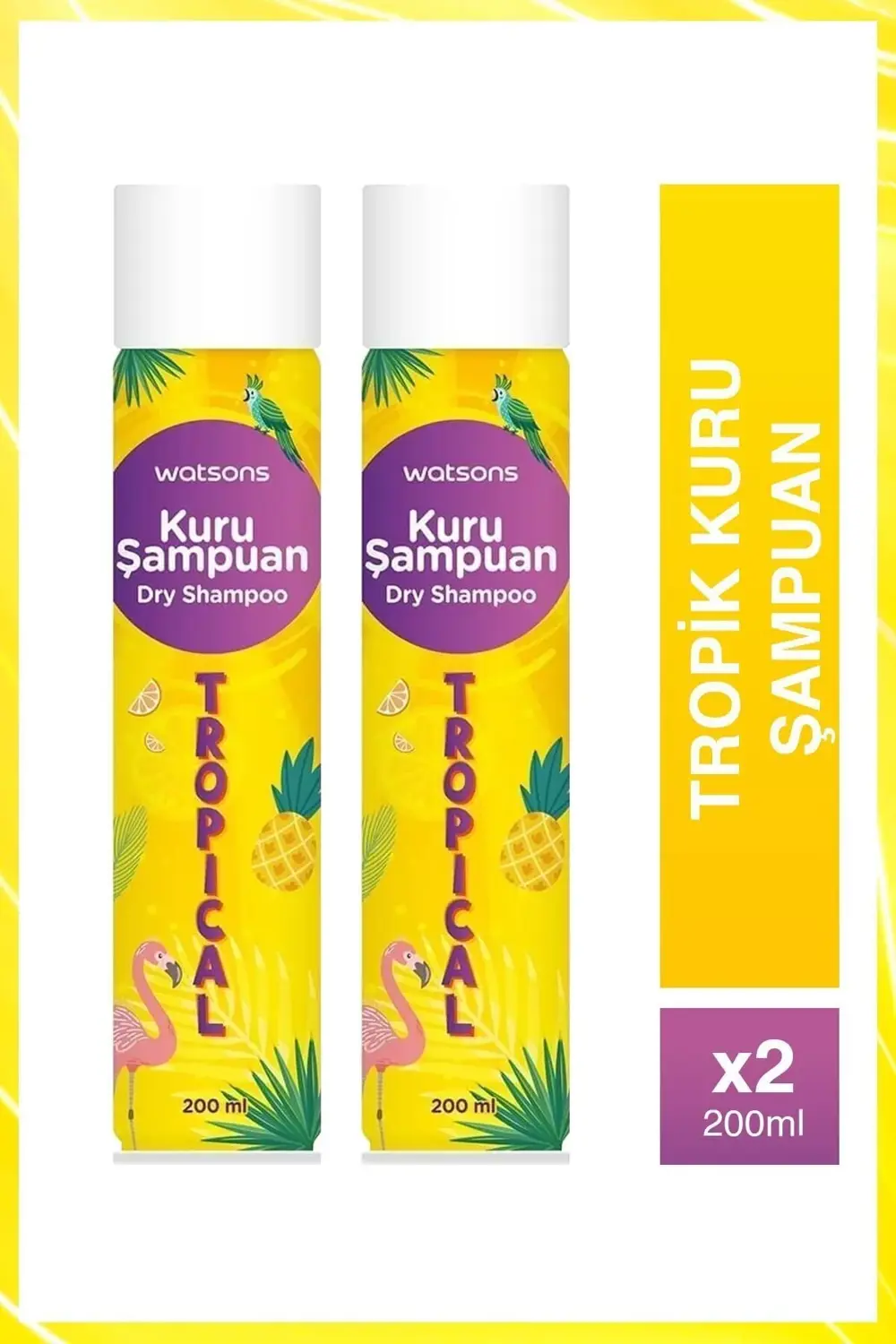 Kuru Şampuan Tropik  200 ml 2 Adet