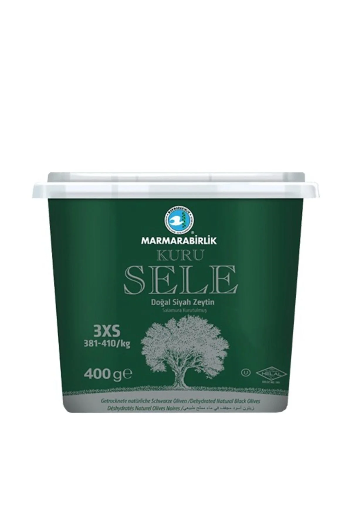 Kuru Sele Plastik Kutu Zeytin 400 gr