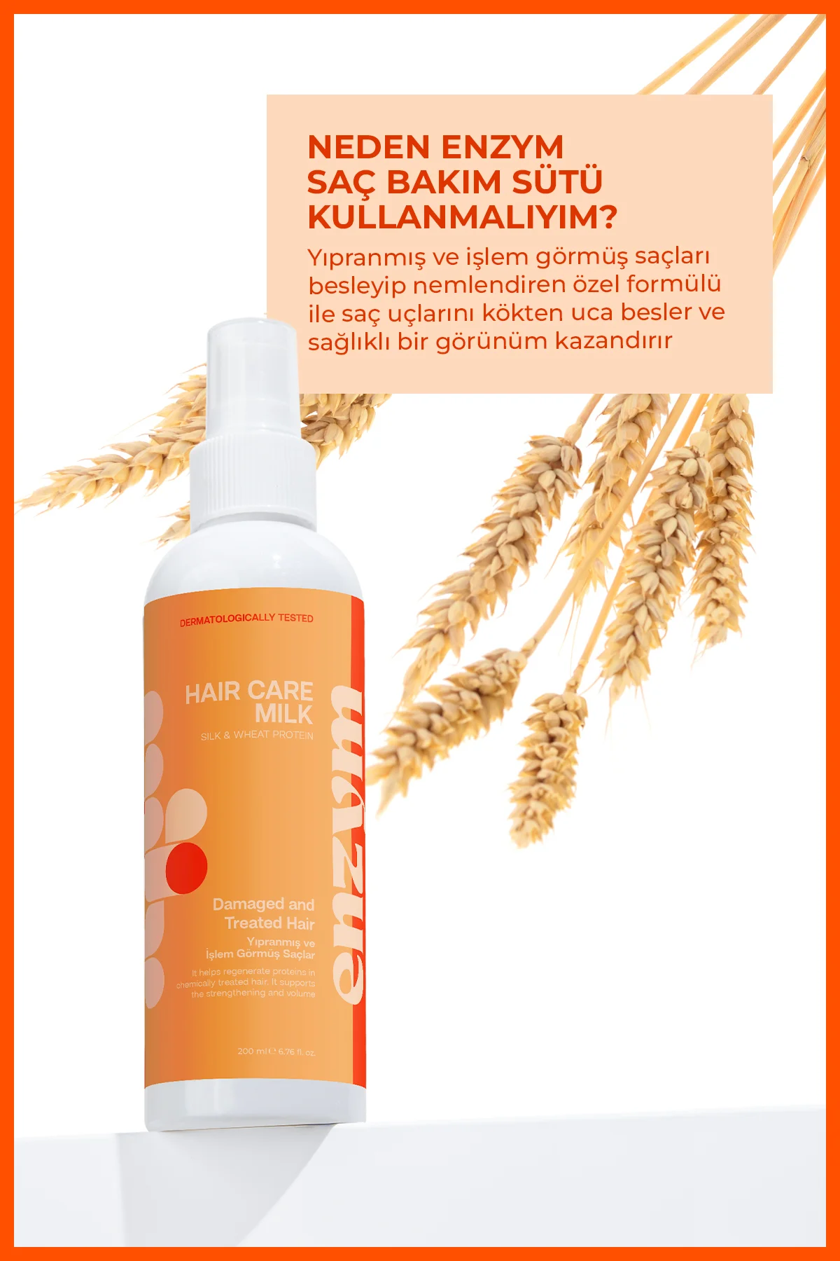 Kuru, Yıpranmış Ve Işlem Görmüş Saçlara Özel Saç Bakım Sütü Sprey 200 ml Fiyatı, Yorumları ve Özellikleri