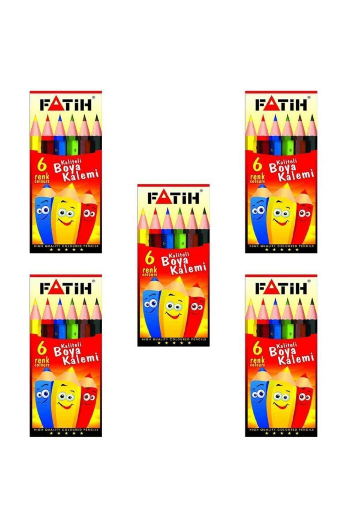 Fatih Kuruboya 6 Renk Yarım Boy 33006 5 Adet