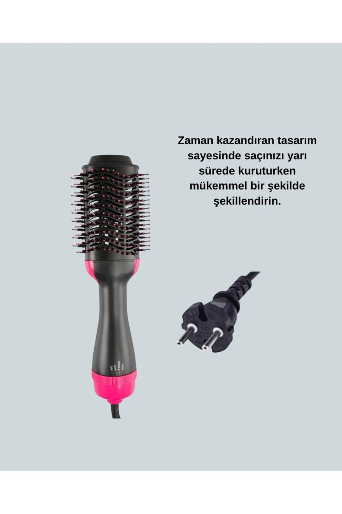 Kurutmalı Saç Şekillendirici Fönlü Fırça 1200 Watt Güç