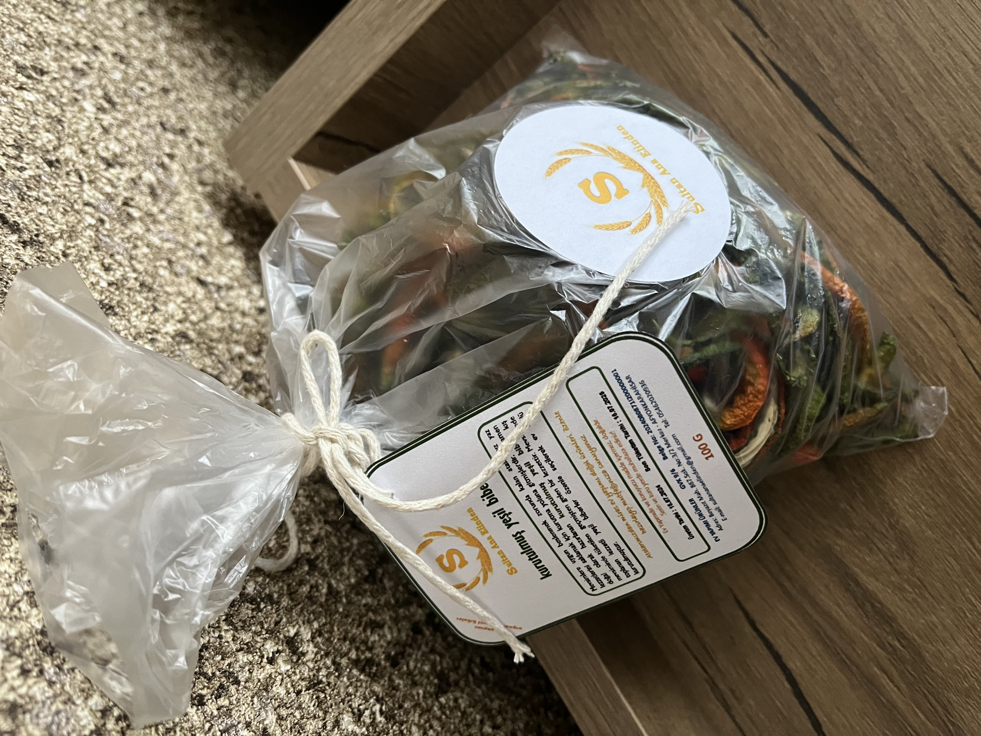 Sultan Ana Elinden Kurutulmuş Yeşil Biber 100G