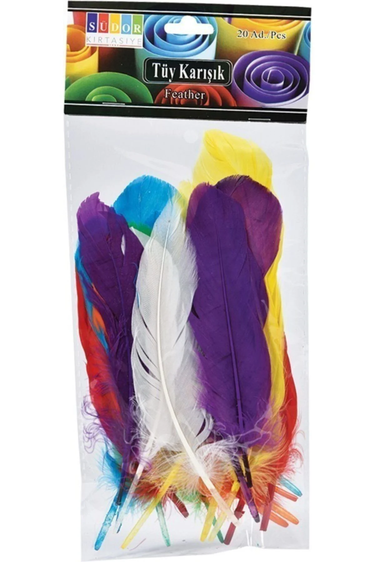 Kuş Tüyü Renkli 12'li