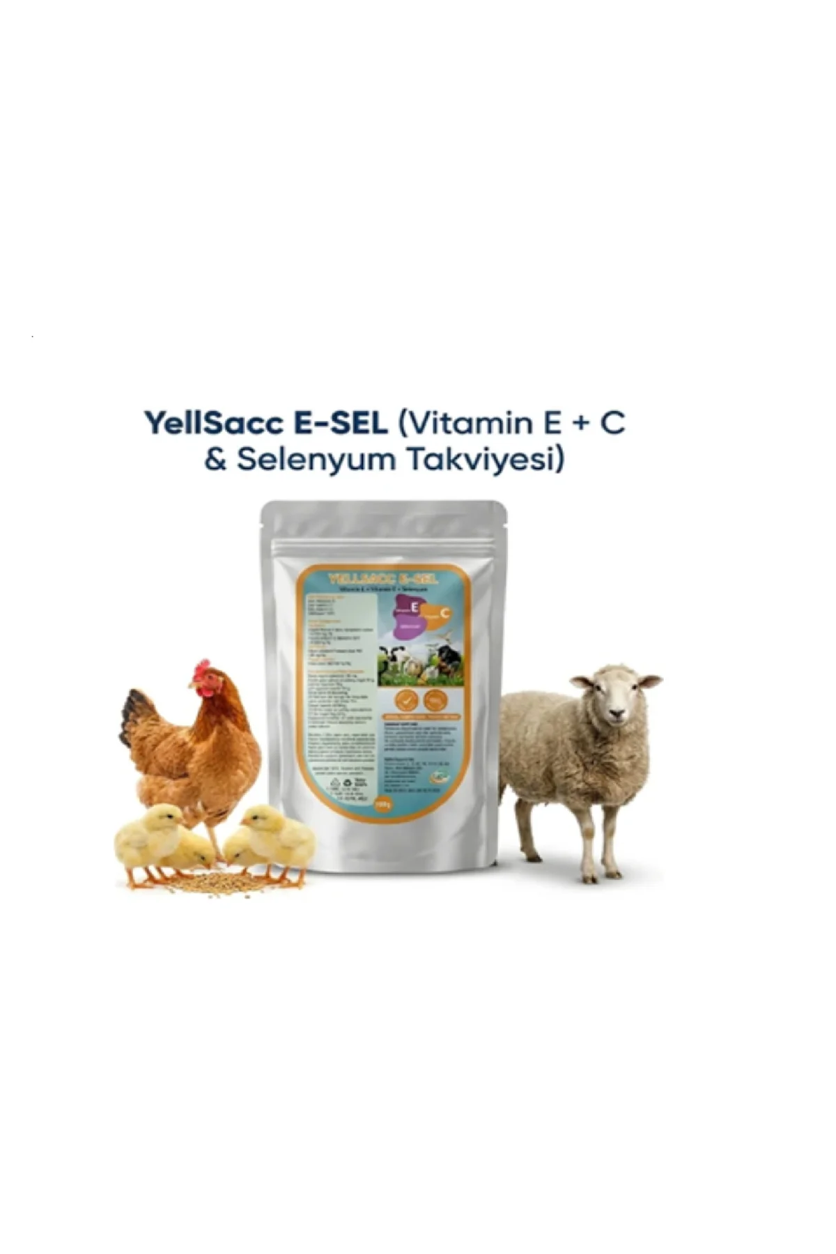 Kuş ve Kanatlılar İçin Vitamin Takviyesi –YILSAC E-SEL+ C 100 gr Kuş ve Kanatlılar İçin Vitamin Takviyesi –YILSAC E-SEL+ C 100 gr