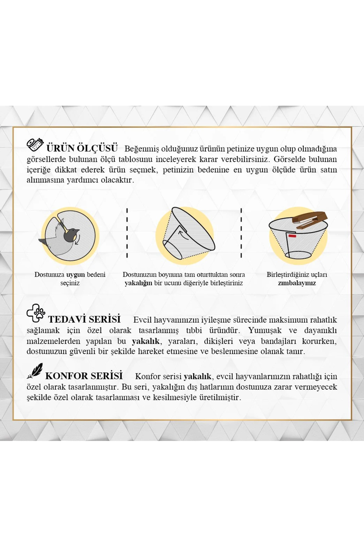 Doggie Kuş Yakalığı M 14 Cm