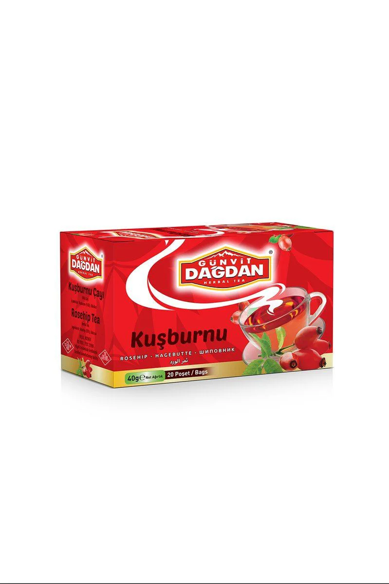 Kuşburnu Bardak Poşet 20'li - C Vitamini Kaynağı Meyve Çayı Fiyatı, Yorumları ve Özellikleri