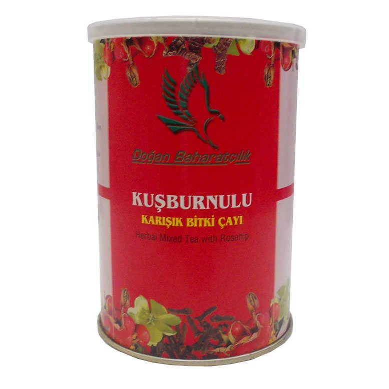 Kuşburnulu Karışık sel Çay 100 Gr Teneke Kutu