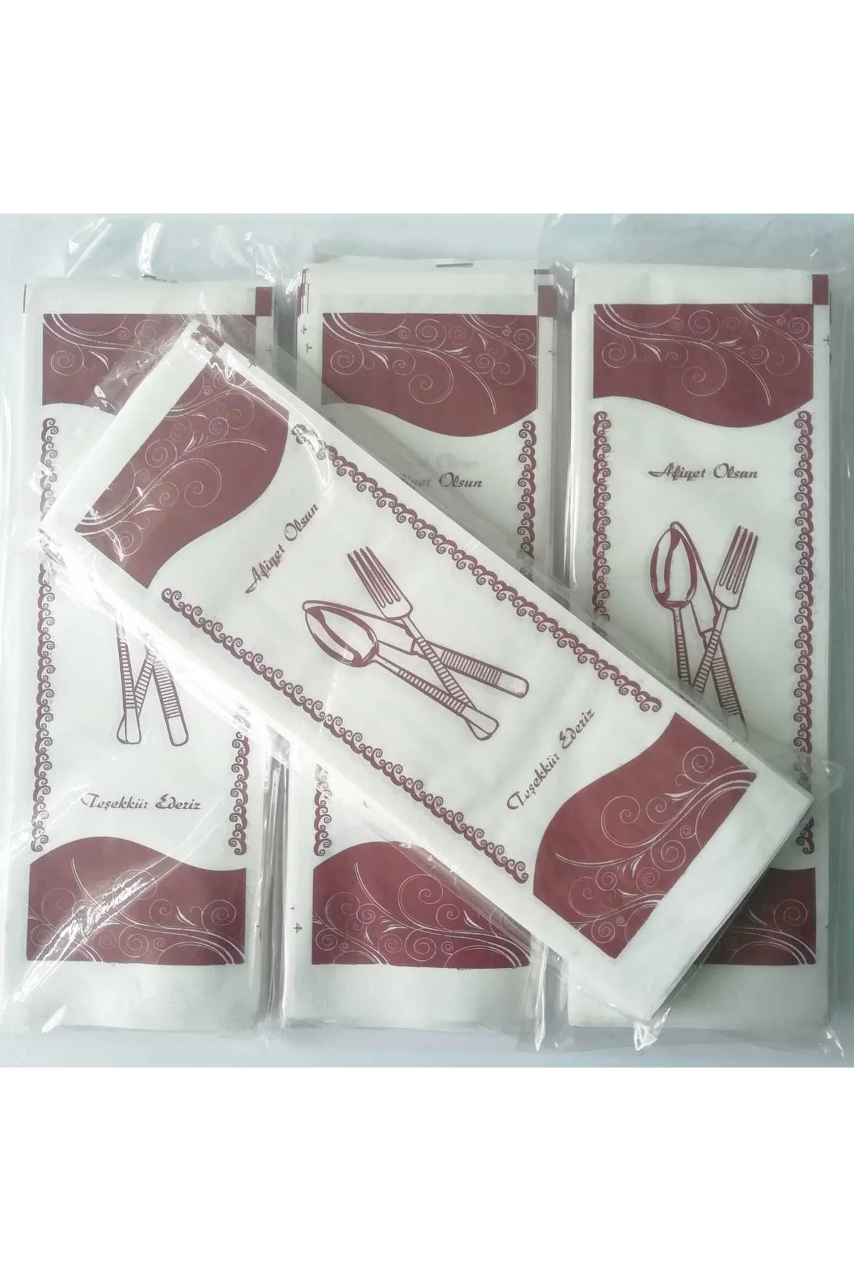 Kuşe Çatal Kaşık Bıçak Kılıfı 100adet X 100paket