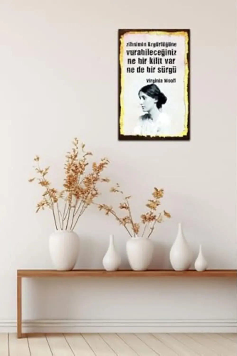 Kuşe Kağıt Duvar Posteri Ne Bir Kilit Var Ne De Bir Sürgü Retro D